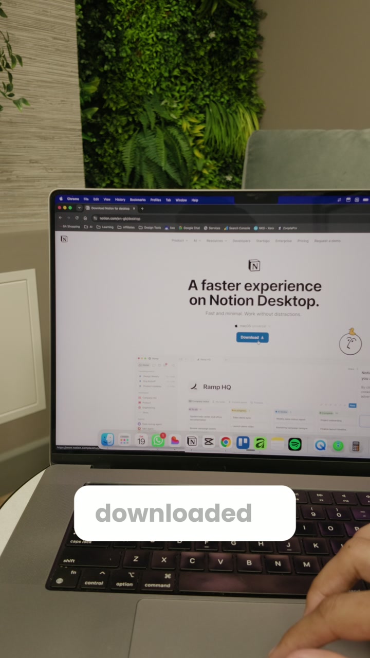 Notion Workspace short-form video still